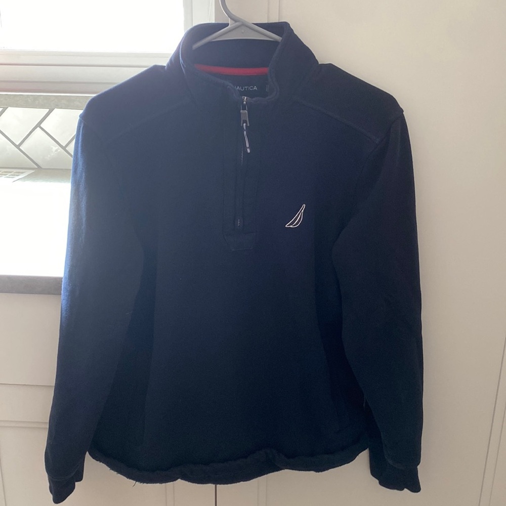 Nautica Mens Medium Quarterzip, worn once